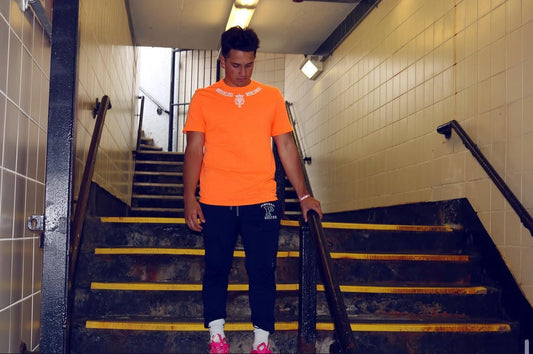 Classic Loge Tee Orange/White
