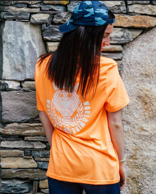 Classic Loge Tee Orange/White