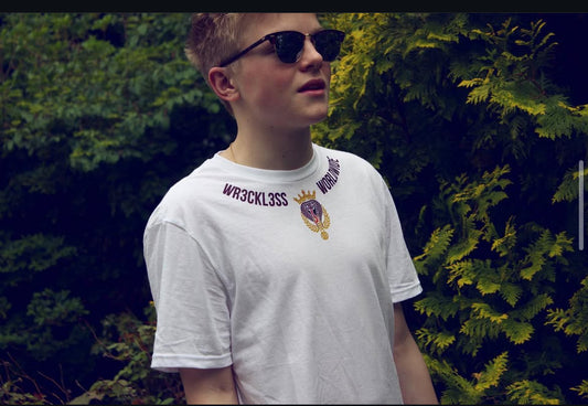 Classic Logo Tee White/Purple